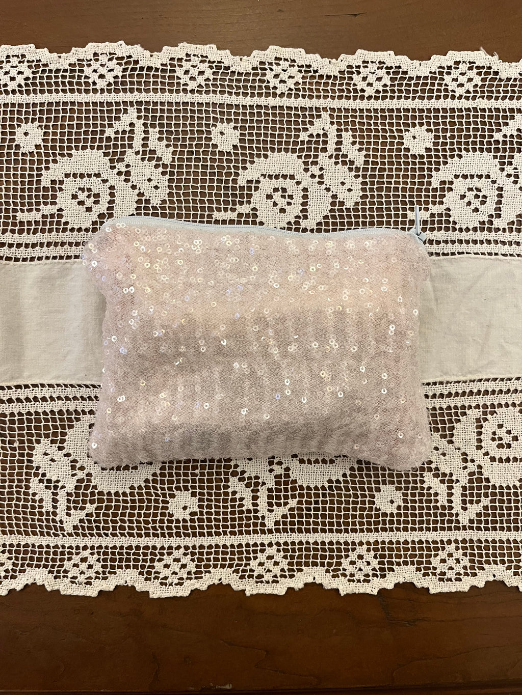 Sequin Makeup Bag