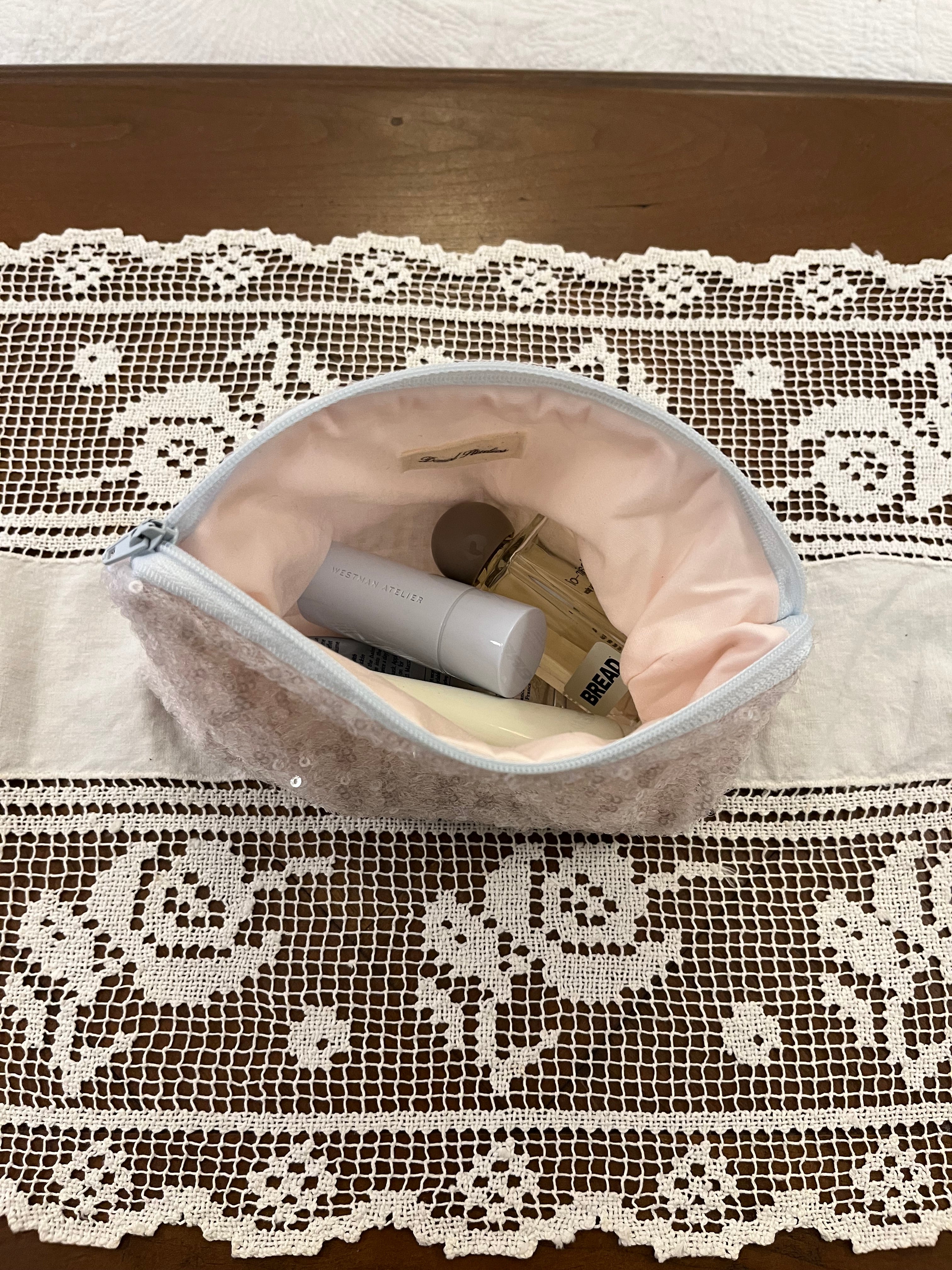 Sequin Makeup Bag